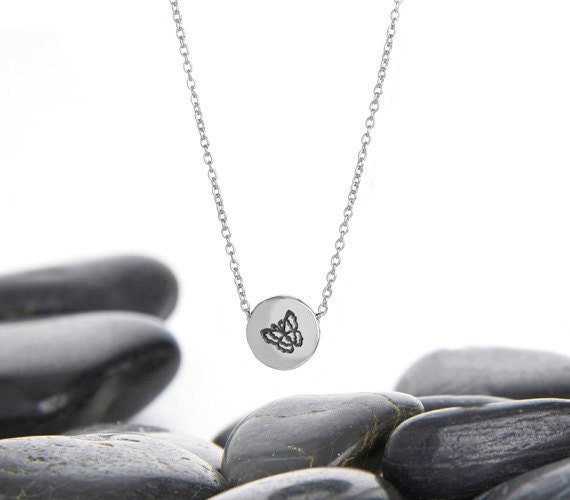 Butterfly Necklace, Jewelry, Butterfly, Silver Pendant, Gift, Charm 246Sa