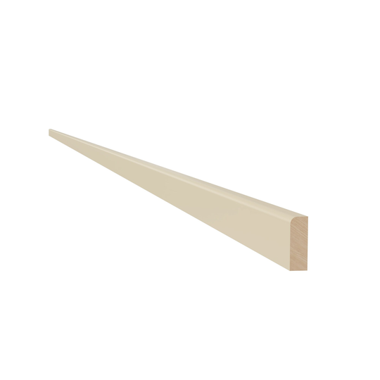 Luxxe Cabinetry Norfolk 0.75-in W x 96-in H x 0.25-in D Painted Blended Cream Cabinet Scribe Rail in Off-White | SM8-BC