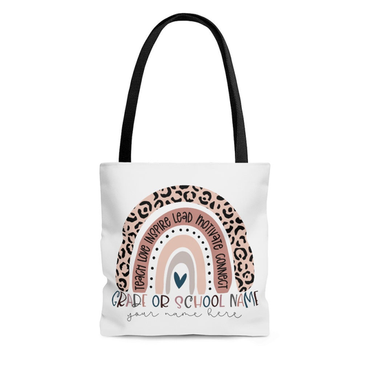 Custom Teacher Tote Bag | Personalized Teaching Book Gift For Present Grad New Idea