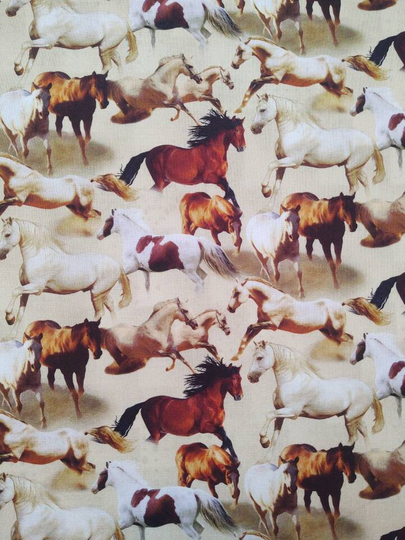 Fitted Crib Sheet Pack "N Play Pillowcases Changing Pad Cover Wild Horses Prairie Pony Animals Cotton Barn Mountains