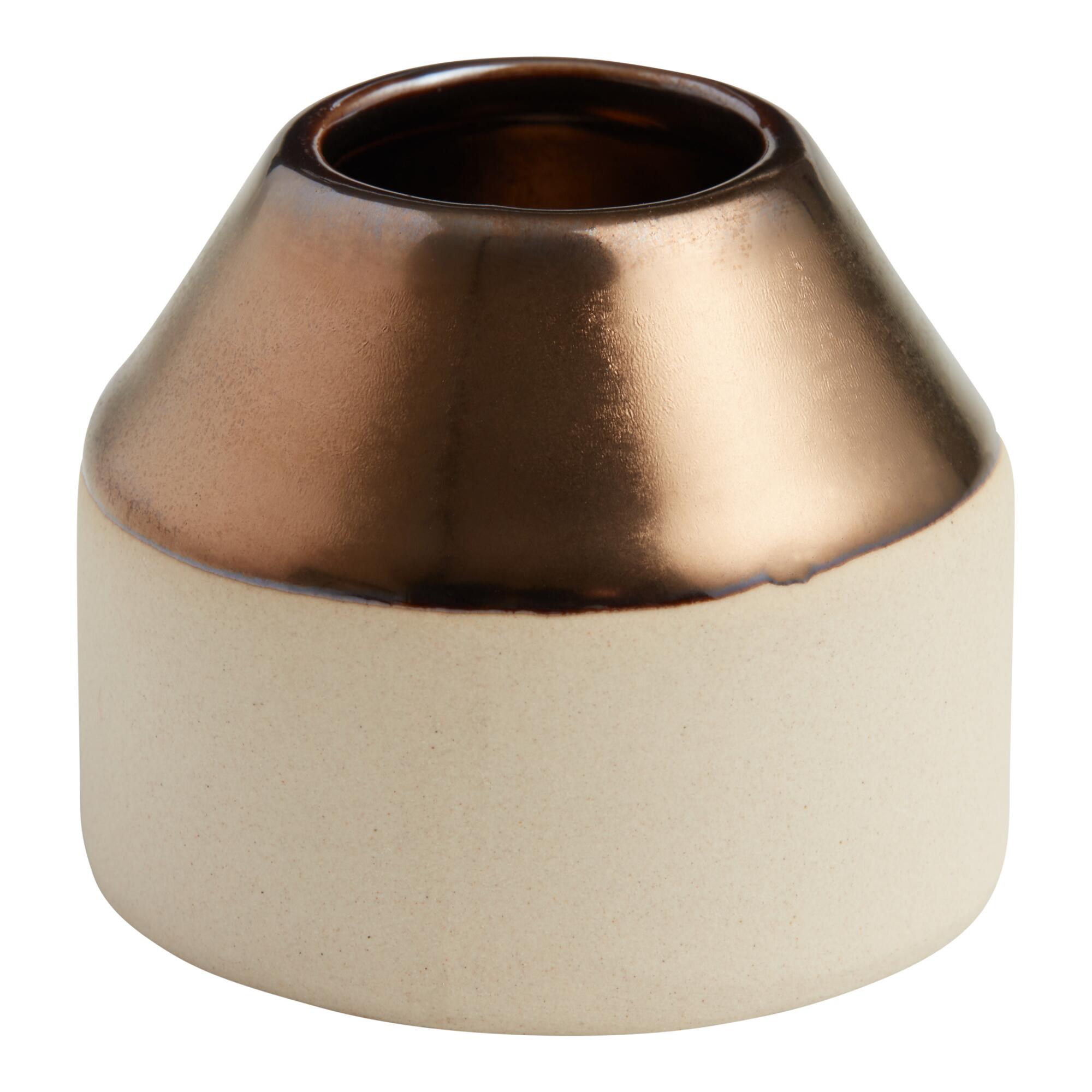 Metallic Gold and Natural Dome Match Striker - Ceramic by World Market