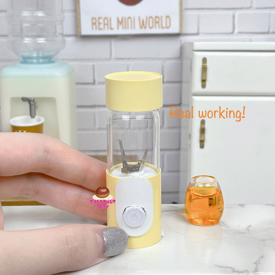 Miniature Cooking Real Working Blender Pastel Yellow Real Cooking Kitchen