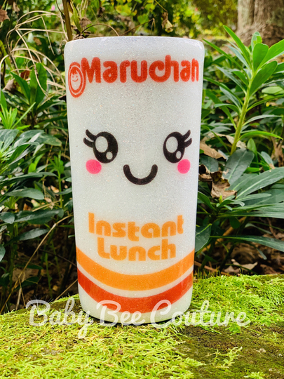 Maruchan Cup O Noodle Cute Glitter Double Walled Vacuum Insulated Stainless Tumbler