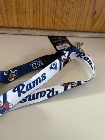 Rams Mickey Lanyard Unique Rare Design