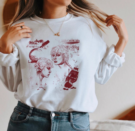 Red Taylor's Version Unisex Heavy Blend Crewneck Sweatshirt