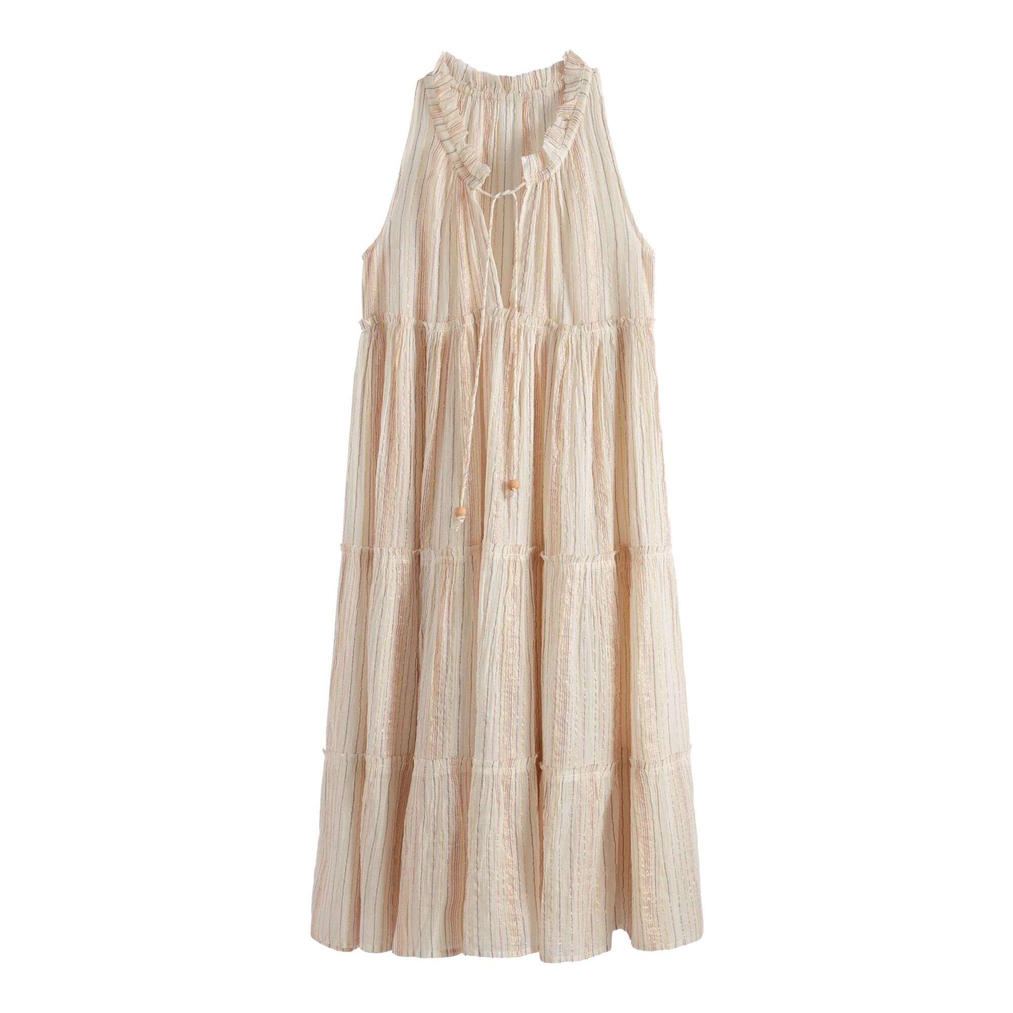 Multicolor Striped Skylar Dress - Small by World Market