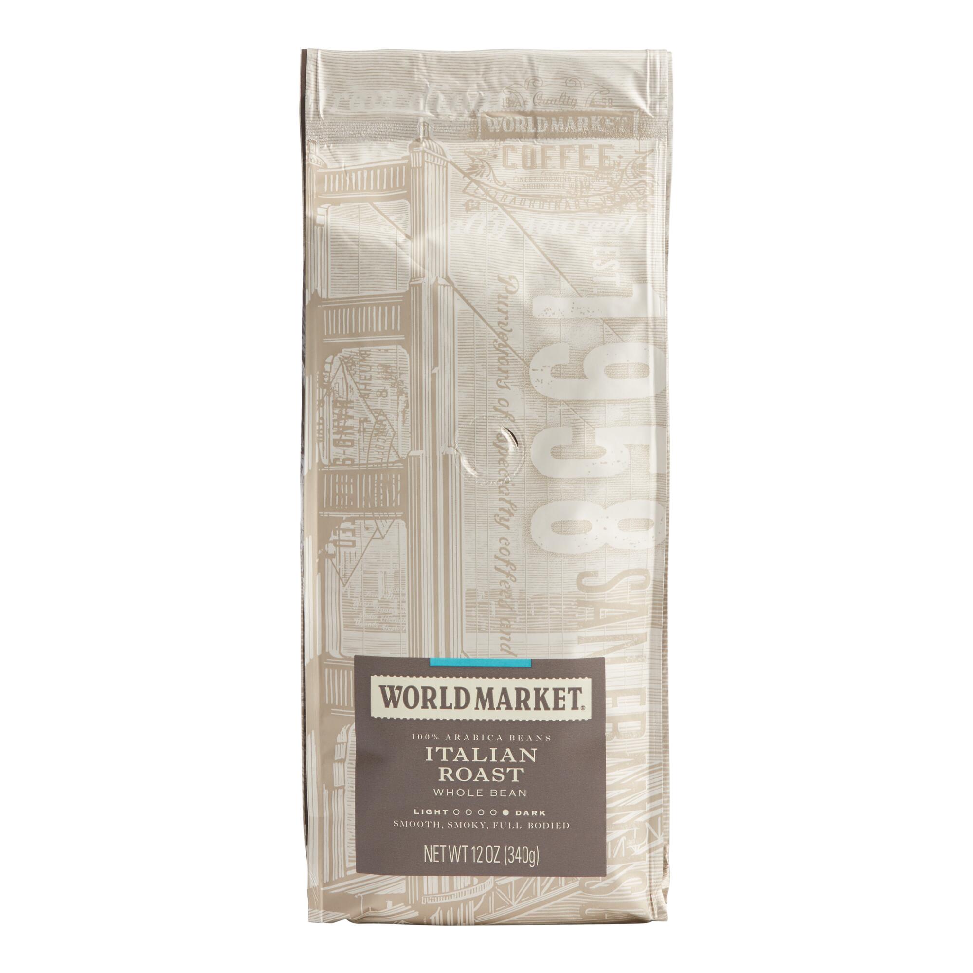 12 Oz. World Market Italian Roast Whole Bean Coffee by World Market
