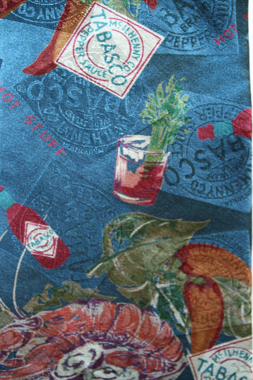 Tabasco "Hot Lobster & Oysters' Silk Necktie