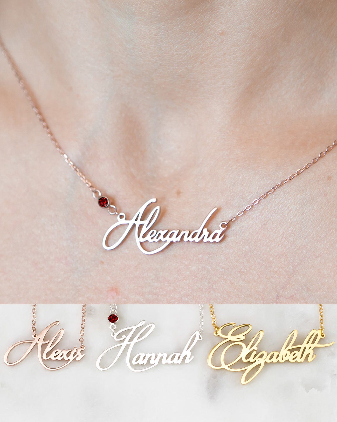 Best Mother Gift Custom Name Mothers Necklace Children Baby Girl Birthday Nh04F18
