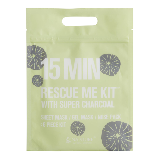 Naisture 15 Minute Rescue Me Charcoal Korean Beauty Mask Kit - Plastic by World Market