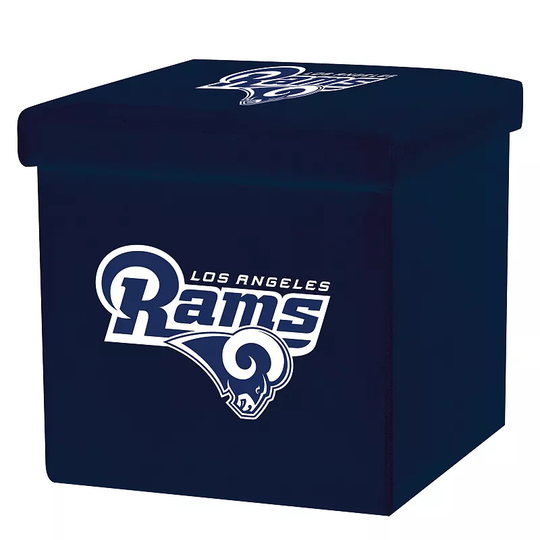 Franklin Sports Los Angeles Rams Storage Ottoman with Detachable Lid, Team