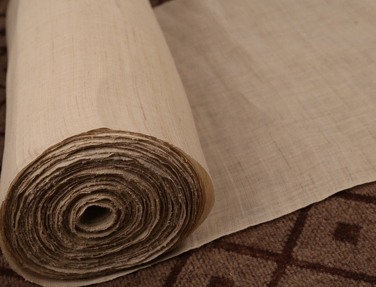 Ramie Fabric , Natural Colthing, Plain Fabric-20cm~58cm Wide-1Yard Curtain Fabric-002