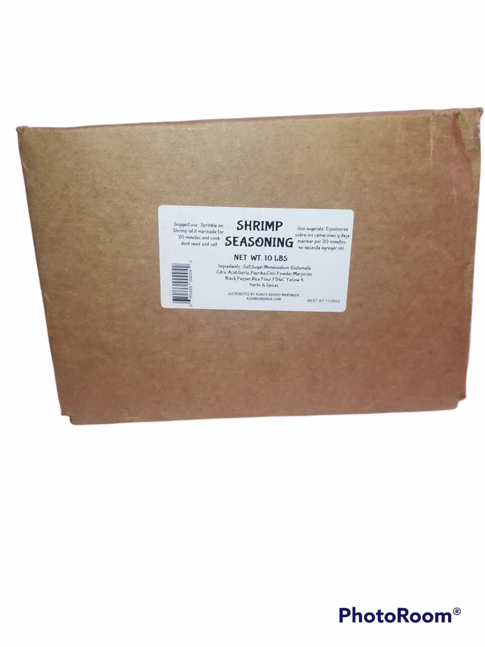 Shrimp Seasoning Spice Mix Blend & For All Seafood Or Vegetables 10lbs Box Large Consumption Events Restaurants