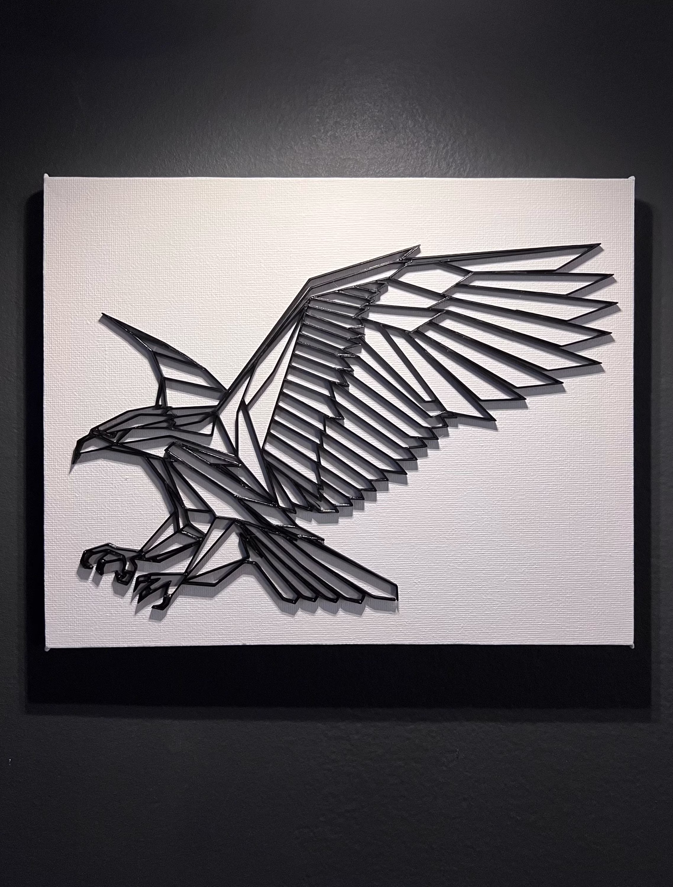 3D Printed, Wall Art, Eagle, Decor, Animal Design Art