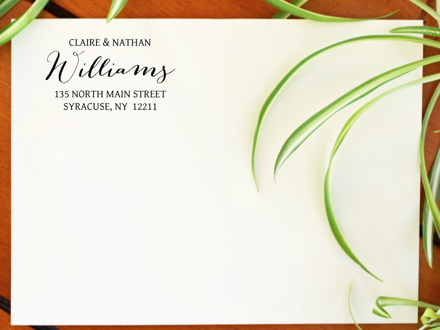 Address Stamps - Calligraphy Wedding Stamp Custom Housewarming Gift