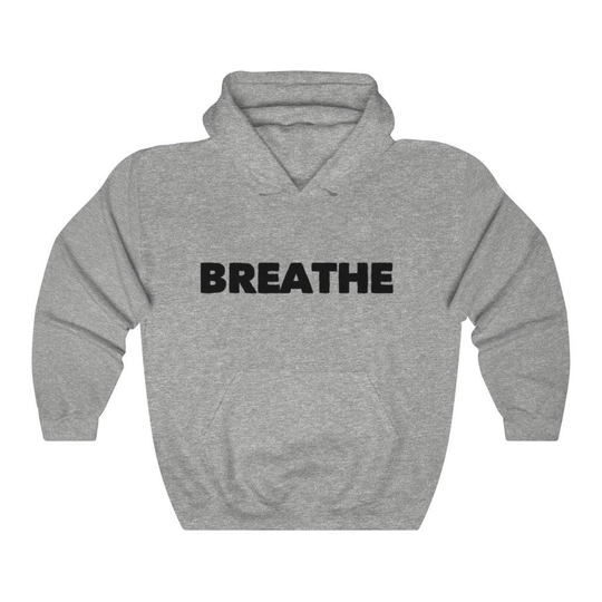 Relax Hoodie Unisex Heavy Blend Hooded Sweatshirt Red yellow Gray and White Word Hoodies - medium grey