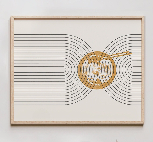 Ramen Print - Mid Century Modern Wall Art, Gift, Poster Art