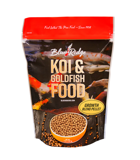 Blue Ridge Koi and Goldfish Blue Ridge Koi and Goldfish 2lb Blend Pellet Growth Formula in Black | BLEND2