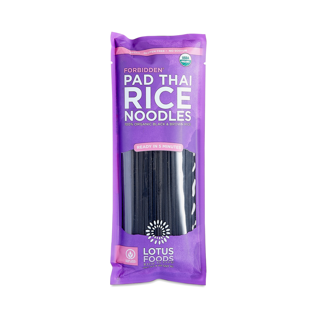 Lotus Foods Organic Forbidden Pad Thai Rice Noodles 8 oz bag