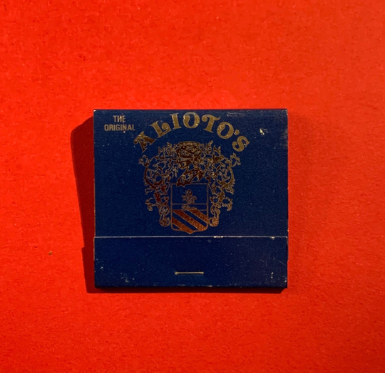 Vintage Matchbook, Aliotos, Seafood, Restaurant, #8 Fishermans Wharf, San Francisco, California, with 30 Match Sticks, Free Ship in Usa