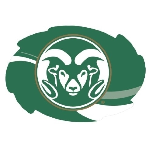 Colorado State Rams 5x6 Inch Swirl Magnet Single