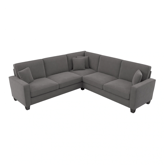 Bush Furniture Stockton Modern French Gray Herringbone Fabric Polyester/Blend Sectional | SNY98SFGH-03K