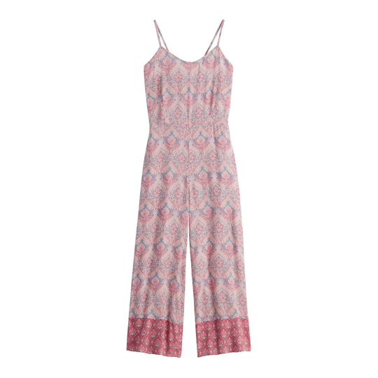 Pink Surf Damask Alice Jumpsuit Pajamas With Pockets by World Market