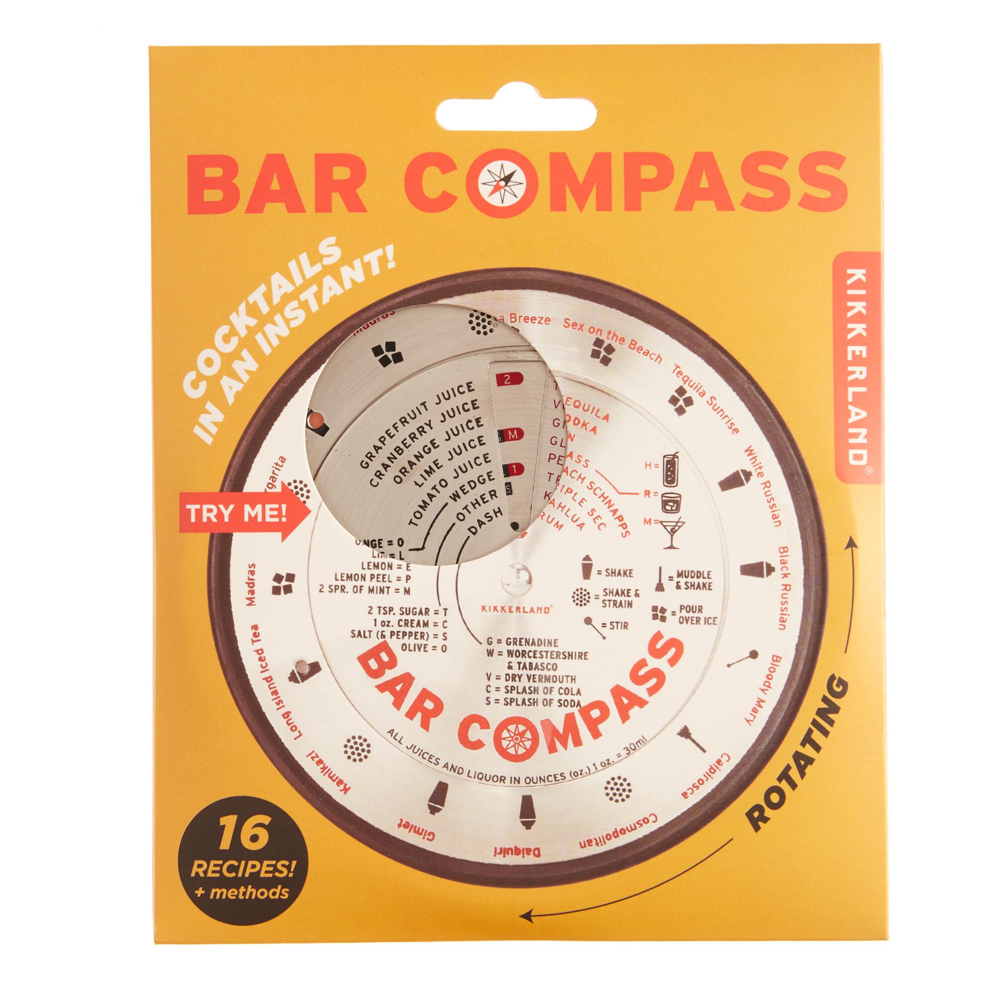 Kikkerland Stainless Steel Bar Compass by World Market