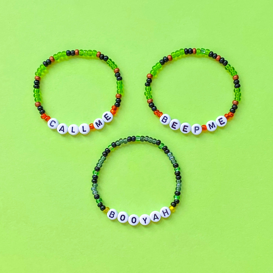 Teen Crime Fighter Bracelets, Stacking Stretch Beaded Layering Jewelry