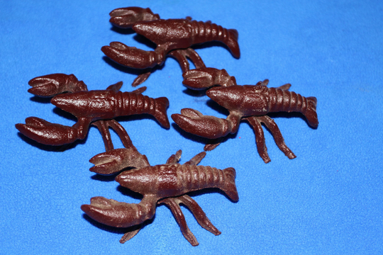 Father's Day Gift, Free Standing Cast Iron Red Craw Fish, Cajun Decor, Ship Dlt