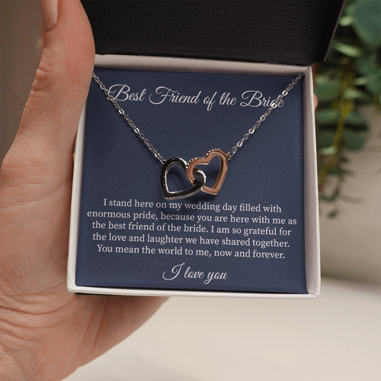 Gift For Best Friend Of The Bride Wedding From To Bestie On My Day Bff Soul, Ih1