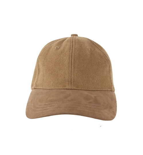 90S Streetwear Blank Wool Blend Adjustable Strapback Hat Cap Brown Beige, Hat