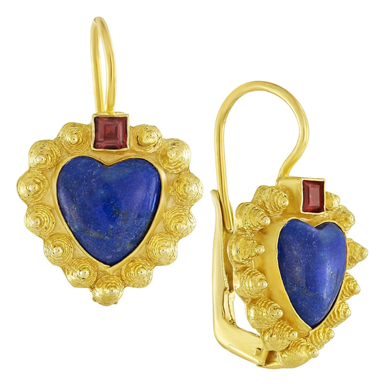 Saint Valentine's Lapis Earrings