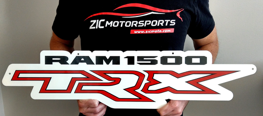 Ram Trx Red Steel Sign