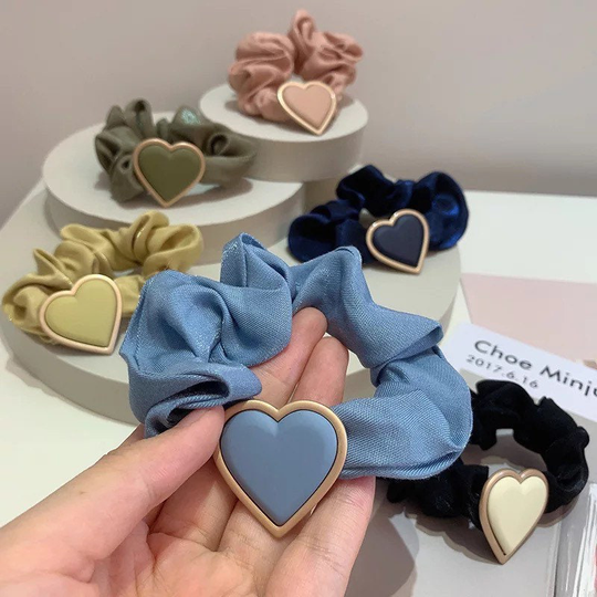 Heart Scrunchies