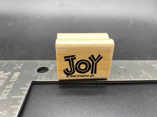 Joy Christmas Rubber Stamp Used View All Photos