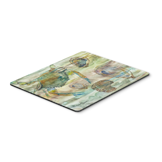 Caroline's Treasures SC2017MP Crab, Shrimp and Oyster Sunset Mouse Pad, Hot Pad or Trivet, Large, multicolor