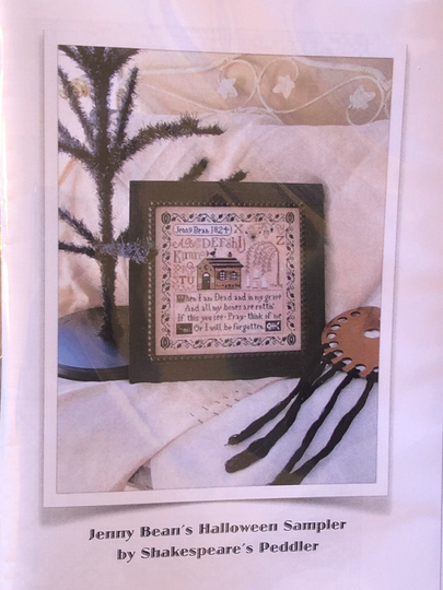 Shakespeare's Peddler "Jenny Bean's Halloween Sampler" Counted Cross Stitch Pattern, Chart, Pattern Only
