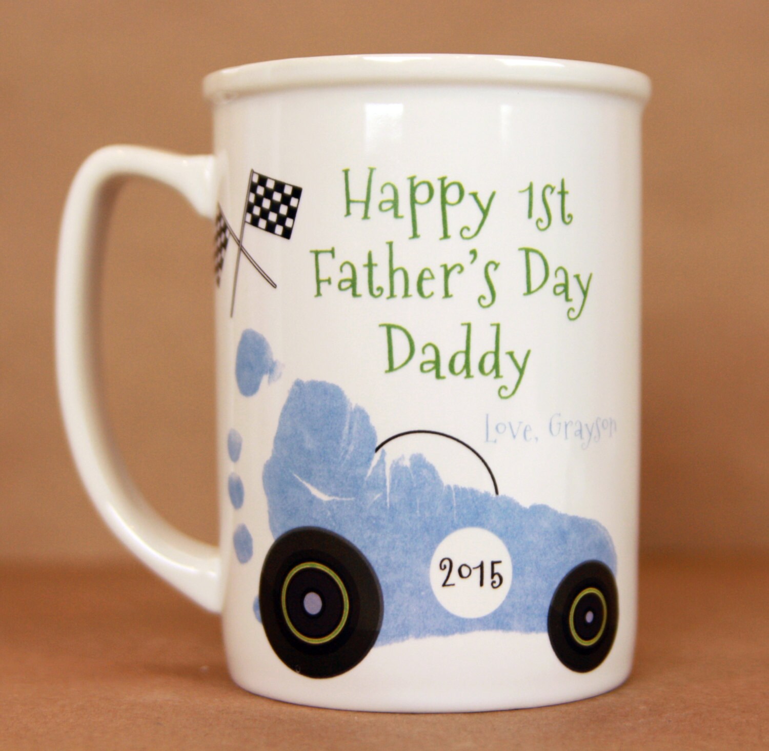 Race Car Footprint Mug 109 Mug