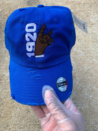 1920 Hand Sign Distressed Baseball Hat Gift For Finer Women Of