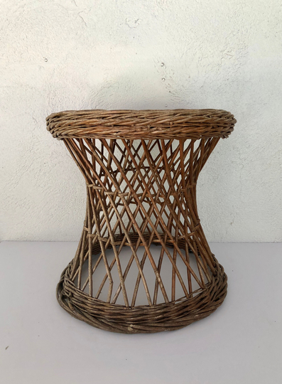 Wicker Plant Stand, Stool