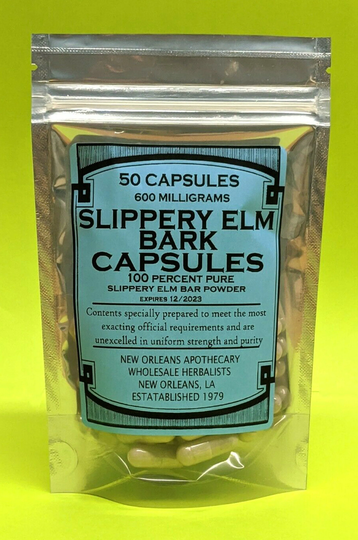 Slippery Elm Inner Bark Capsules 600 Mg