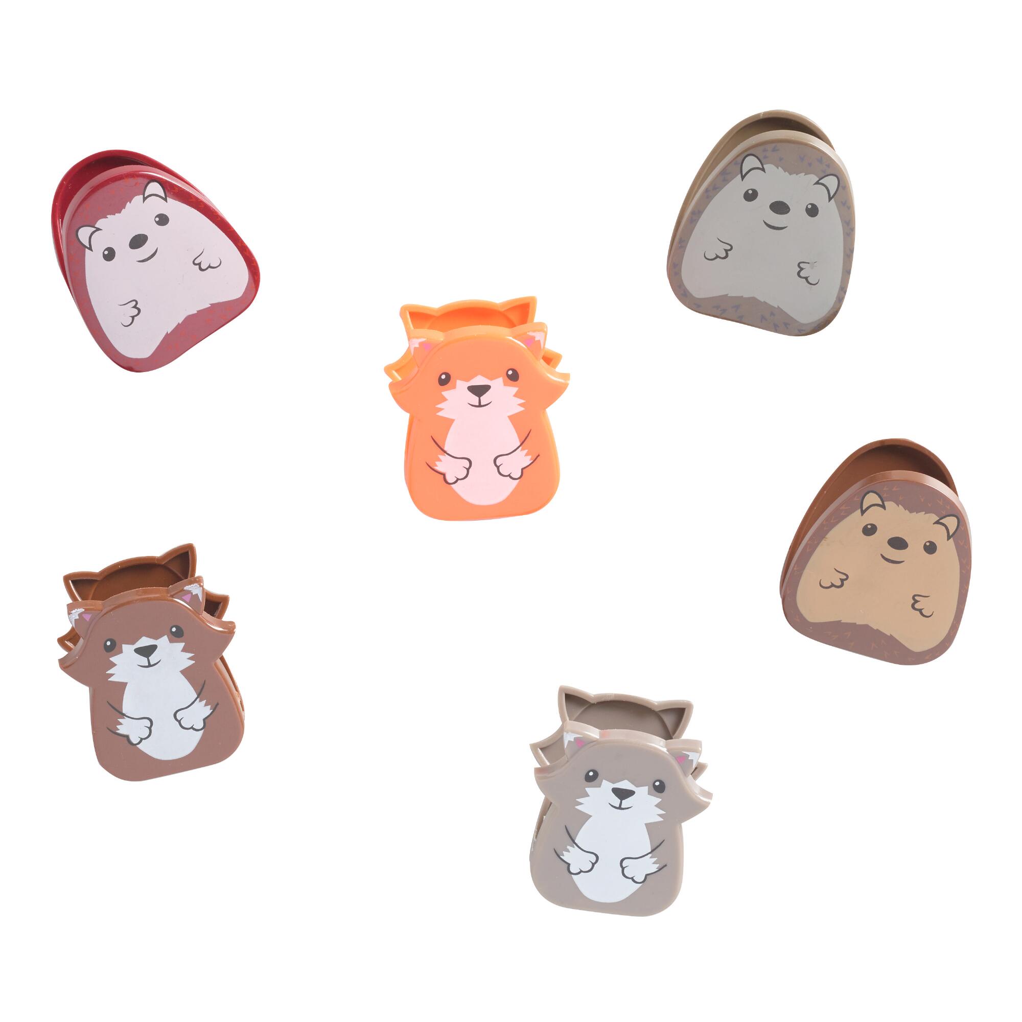 Woodland Animal Bag Clips 6 Count by World Market