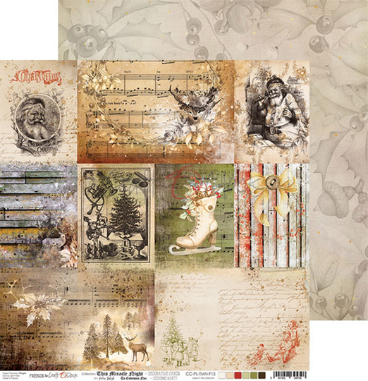 Scrapbook Paper Sheet 12 X This Miracle Night