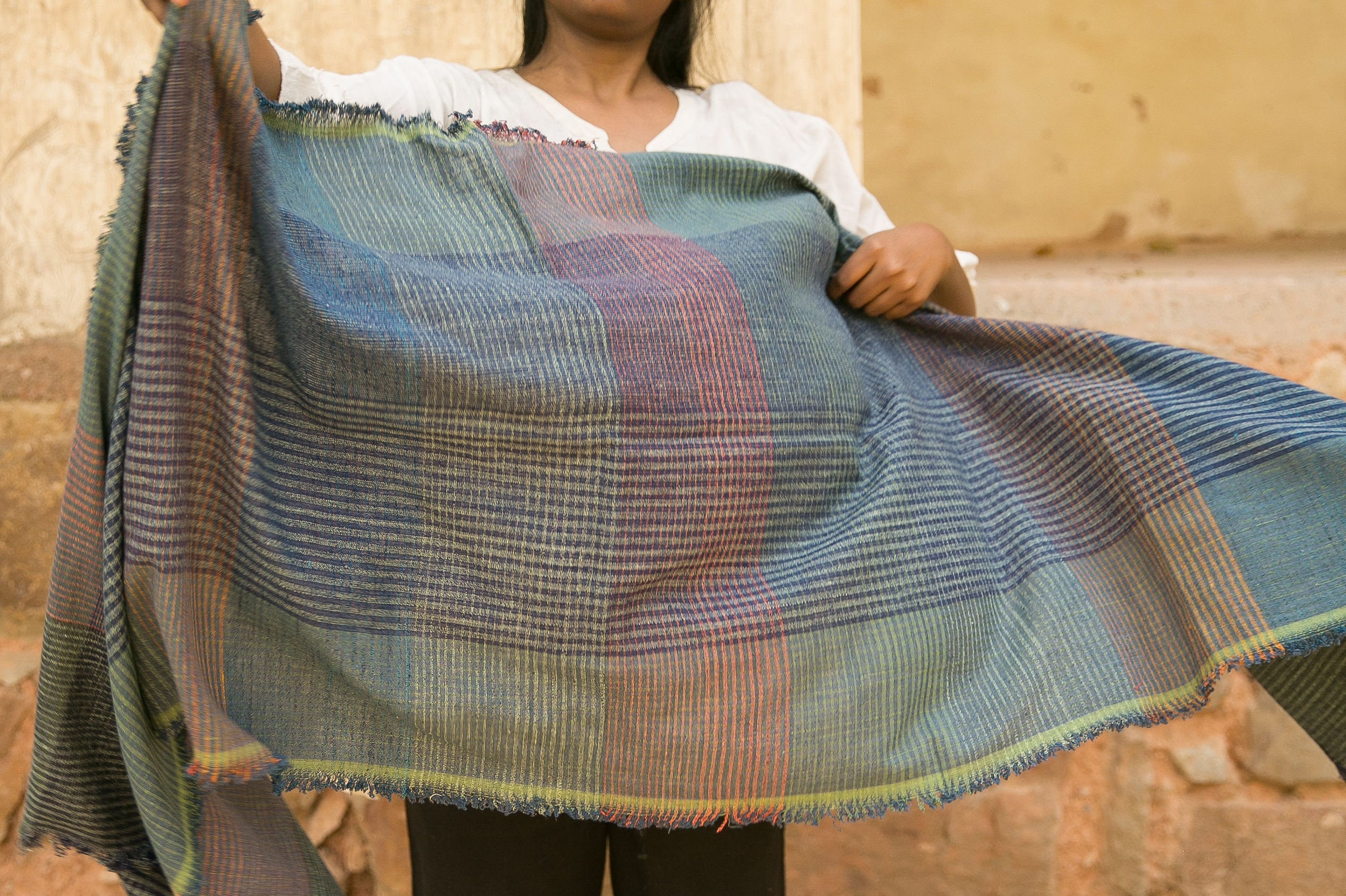 Organic Handwoven Khadi Cotton Scarf