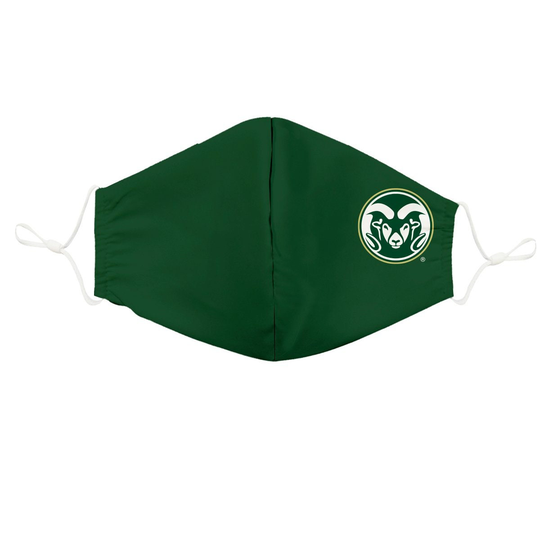 Colorado State Rams Csu Vive La Fete Logo Game Day Collegiate Face Cover Mask Ergonomic Reusable Washable
