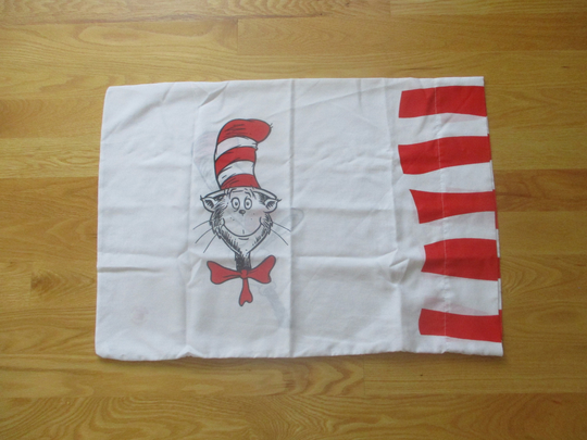 Dr. Seuss Pillowcase, Cat Official Movie Merchandise, Bedding, Cartoon Pillowcase, Cat in The Hat Pillowcase, Read Books, Pillowcase