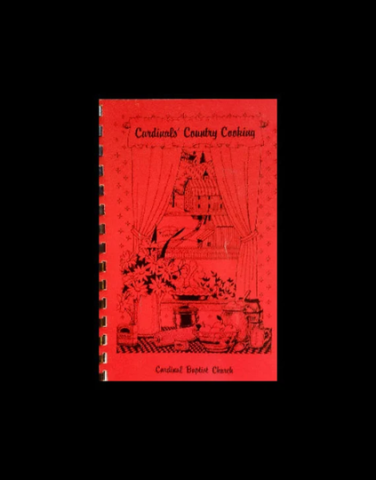 Cardinals Country Cooking, Virginia Community Southern Cooking Cookbook, Rare Local Cook Book