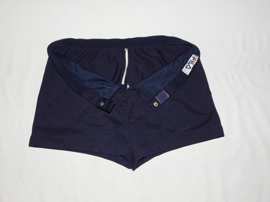 Fila Vintage 90S Adults' Tennis All Navy Blue Shorts. Label Size M, It50, Usa34, Uk34.navy