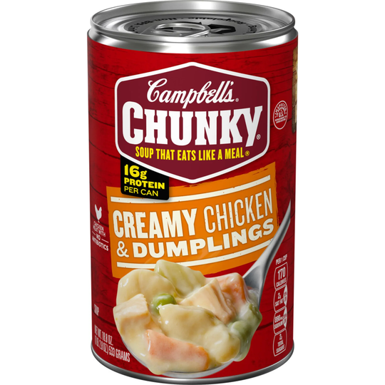 Campbell's Chunky Soup - Creamy Chicken & Dumplings Soup - 18.8 oz